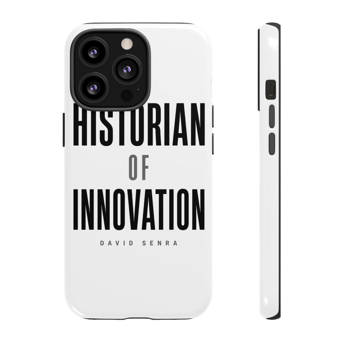 David Senra "Historian of Innovation" Phone Case - alternate angle 1, merchandise