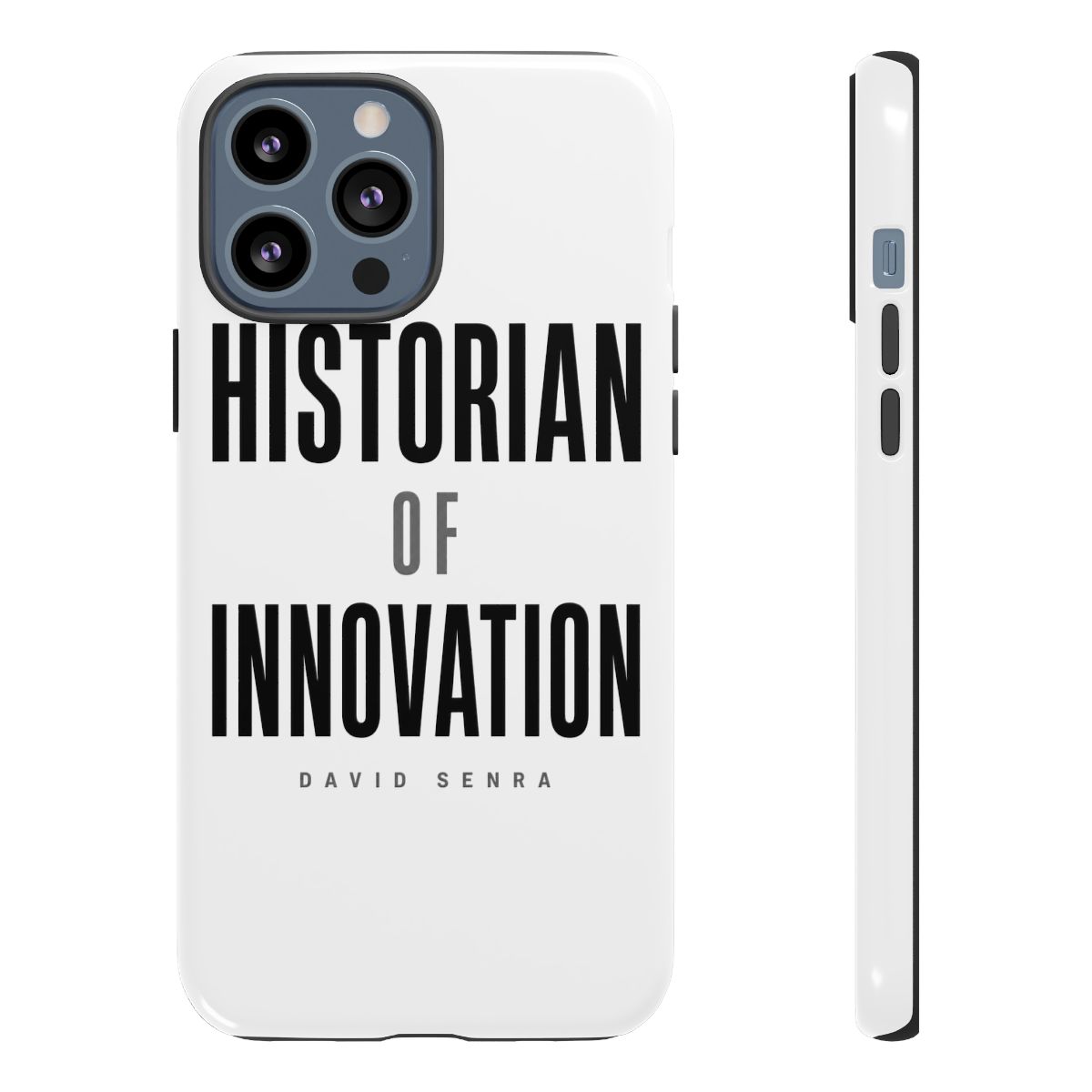 David Senra "Historian of Innovation" Phone Case - alternate angle 2, merchandise